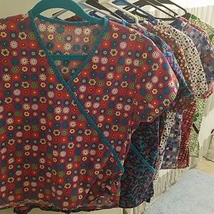 Lot of 8 Dickies scrub/uniform tops size S-XS